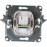 Телефонная розетка Systeme Electric W59, RJ11, 160В, 1А, белый RSI-152T-1-86
