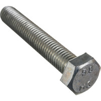 Болт с шестигранной головкой Крепежная техника полная резьба, цинк DIN 933 558, 14х80, 15 шт. 493567 БК