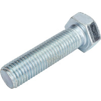 Болт с шестигранной головкой Крепежная техника полная резьба, DIN 933 558, 16х60, цинк, 15 шт. 493571 БК
