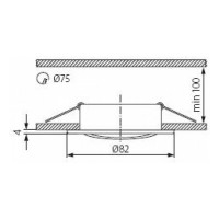 Точечный светильник KANLUX BASK CTC-5515-SN/G/ 2803