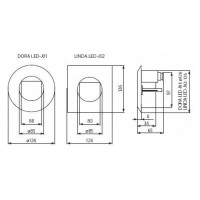 Подсветка лестницы KANLUX DORA LED-J01 220В 4680