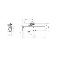 Доводчик GEZE TS4000 EN1-6 с рычажной тягой, белый RAL9016 68894