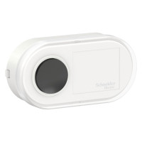 1-клавишная проводная кнопка звонка Systeme Electric BLANCA, открытой установки, 0.4А, 250В, белый BLNKA000011