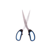 Ножницы BRAUBERG Classic+ 205 мм, резиновые вставки, черно-синие 236449