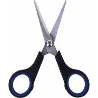 Ножницы BRAUBERG Soft Grip 140 мм, резиновые вставки, 3- х сторонняя заточка 230760