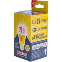 Светодиодная лампа Volpe LED-A60-9W/3000K/E27/FR/NR Форма A, матовая UL-00005622