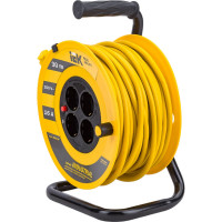 Катушка с термозащитой IEK "Industrial" УК30 4 места, 2Р+PЕ, 30м, 3х1,5 мм2 WKP15-16-04-30