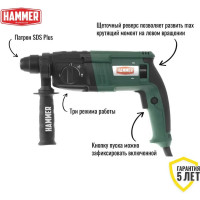Перфоратор HAMMER Flex PRT650D 680319