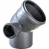 Отвод LAMMIN 110х45°, с левым патруб. 50 мм Lm35041050450