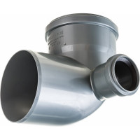 Отвод LAMMIN 110х90°, с 2-мя патрубками 50 мм Lm35041250902