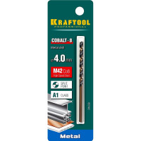 Сверло по металлу COBALT HSS-Co 8% сталь М42 (4х75 мм) Kraftool 29656-4