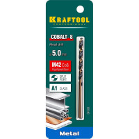 Сверло по металлу KRAFTOOL COBALT HSS-Co 8% сталь М42 (5х86 мм) 29656-5