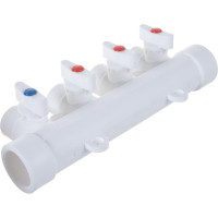 Коллектор с шаровыми кранами LAMMIN PPR 32х4 Lm31081004032