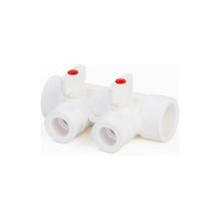 Коллектор с шаровыми кранами LAMMIN PPR 32х2 Lm31081002032