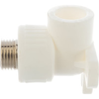 Угольник PPR LAMMIN с креплением, НР, 20х1/2" Lm31054020015