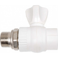Шаровый прямой кран PPR LAMMIN PREMIUM радиаторный, 25х3/4" Lm31175025020