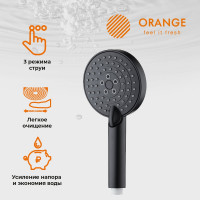 Душевой набор ORANGE Стайл, черный LM53b