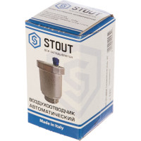 Автоматический воздухоотводчик STOUT вертикальный выпуск, наружная резьба 3/4", никель SVS-1011-000020 RG008UB791PE4O