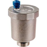 Автоматический воздухоотводчик STOUT вертикальный выпуск, наружная резьба 1/2", никель, уплотнительное кольцо NBR SVS-1011-000015 RG008UB790S9BL