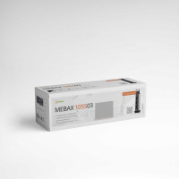 Механический блок розеток Mebax 105S 3 секции Серебро+Черный d60мм, 00-00001167