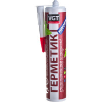 Силиконизированный герметик VGT мастика для внут. и нар. работ белый 0,4 л 11604929