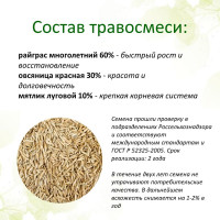 Семена газона в питательной оболочке Powerseed 1 кг для быстрого восстановления и ремонта газона 4607160331027