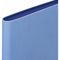 Блокнот BRAUBERG Metropolis Mix А5 148x218 мм, под кожу, 80 л, голубой, 111040