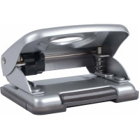 Дырокол BRAUBERG металлический "Metallic", до 20 листов, серебристый, 224339