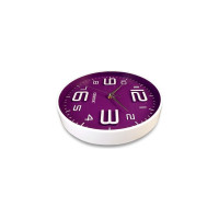 Настенные часы Centek Violet 30 см диаметром, круг, объемные цифры, плавный ход CT-7101
