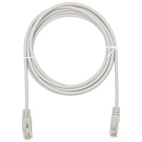 Патч-корд компьютерный U/UTP SUPRLAN Cat.5e 4x2 26AWG /7x0.16mm/ Cu LSZH серый 3м 10-0144