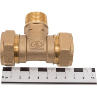 Тройник Lavita труба-нар. резьба-труба T/S M 20х3/4х20