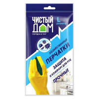 Хозяйственные латексные перчатки Чистый дом L 06-894