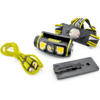 Фонарь ЯРКИЙ ЛУЧ LH-400 "Cobra PRO" налобный CREE 200лм +COB 230лм, Li-ion 2600mAh 4606400106302