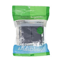 2-клавишный выключатель Systeme Electric (Schneider Electric) ATLASDESIGN сх.5, 10АХ,, ГРИФЕЛЬ ATN000751