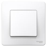1-клавишный выключатель Systeme Electric (Schneider Electric) BLANCA С/У cх.1, 6А, 250B, белый BLNVS006101