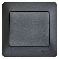 1-клавишный вылючатель Systeme Electric (Schneider Electric) GLOSSA сх.1, 10АХ, антрацит GSL000711