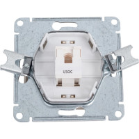 Телефонная розетка Systeme Electric GLOSSA RJ11, ТИТАН GSL000481T