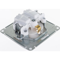 Розетка Systeme Electric (Schneider Electric) GLOSSA с заземлением, 16А, алюминий GSL000343