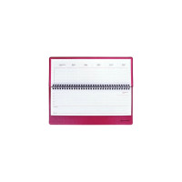 Недатированный планинг BRAUBERG Rainbow 305x140 мм, кожзам, розовый 111699