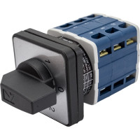 Трехфазный реверсивный переключатель полюсов Emas 1-0-2 25А, PSA025KD334S