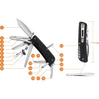 Нож Ruike multi-functional черный LD51-B