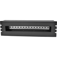 Панель с DIN-рейкой ЦМО, 19", PS-3U, цвет черный КП-АВ-9005