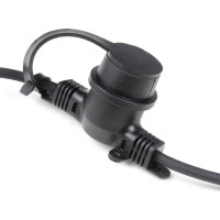 Гирлянда Белт-лайт Uniel, UDL-K121, 10/E27/5M, 5C, IP65, BLACK, BELT-LIGHT, шаг 50см UL-00007150