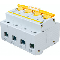 Автоматический выключатель IEK ВА 47-100, 4Р, 80А, 10 кА, х-ка С MVA40-4-080-C