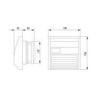 Вентилятор с фильтром IEK 21 куб.м./час IP55 YCE-FF-021-55