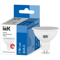 Светодиодная лампа IEK ECO MR16 софит 7Вт 230В 6500К GU5.3 LLE-MR16-7-230-65-GU5