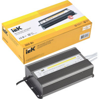Драйвер IEK LED, ИПСН-PRO, 200Вт, 12В блок-шнуры IP67 LSP1-200-12-67-33-PRO