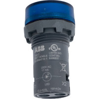 Лампа ABB CL2-523L синяя со встроенным светодиодом 230В AC 1SFA619403R5234