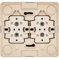 4-местная розетка Systeme Electric ЭТЮД, O/У, без заземления, без шторок, 16А, 250B, кремовый, PA16-205K