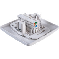 Двойная розетка Systeme Electric BLANCA, С/У, компьютерная, RJ45, категория 5E, белый BLNIS045451